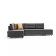 Hörnbäddsoffa Atelier del Sofa Manama Antracit Polyester 280x206x85 cm - Soffor - 8682870692886 - 1