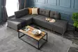 Hörnbäddsoffa Atelier del Sofa Manama Antracit Polyester 280x206x85 cm - Soffor - 8682870692886 - 4