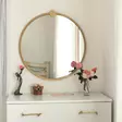 Spegel Hanah Home A708 Guld Metall 60x60x2,2 cm - Speglar - 8682870558656 - 2