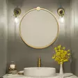 Spegel Hanah Home A708 Guld Metall 60x60x2,2 cm - Speglar - 8682870558656 - 5