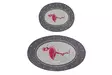 Badrumsmatta Set Mijölnir Flerfärgad 100% Polyester Antibakteriell Halkfri 50x60 cm & 60x100 cm - Badrumsmattor och våtrumsmattor - 8682870507616 - 4