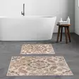 Badrumsmatta Set Mijölnir Flerfärgad 100% Polyester Halkfri Antibakteriell 50x60 cm & 60x100 cm - Badrumsmattor och våtrumsmattor - 8683342420426 - 2