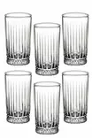 Glasuppsättning (6 st), transparent, 6,5 x 6,5 x 12,5 cm / 195 ml, tålig, elegant - Dricksglas - 8684283427956 - 1