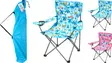 Hopfällbar barnstol med mönster och mugghållare - Campingstolar och campsängar - 8721037799386 - 1