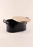 Brödlåda Hermia Svart Galvaniserad Metall 39x22 cm - Dagliga köksartiklar - 8684283609826 - 6