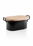 Brödlåda Hermia Svart Galvaniserad Metall 39x22 cm - Dagliga köksartiklar - 8684283609826 - 1