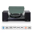 Skivspelare med Bluetooth® och två externa högtalare Svart - Skivspelare och nålar - 8711902040996 - 1