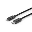 Lightning Kabel | USB 2.0 | Apple Lightning, 8-stifts | USB-C Hane | 480 Mbps | Nickelplaterad | 1.00 m | Rund | PVC | Svart | Label - Nedis produkter - 5412810421046 - 40