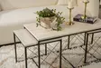 Soffbord Hanah Home Defne Svart Travertin Spånskiva 100x52x50 cm 45x52x45 cm - Soffbord - 8684283111206 - 4