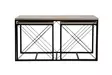 Soffbord Hanah Home Defne Svart Travertin Spånskiva 100x52x50 cm 45x52x45 cm - Soffbord - 8684283111206 - 1