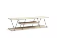 TV-bänk Hanah Home Canaz Travertin Svart Spånskiva Metall 120x33x30 cm - TV-bänkar - 8684283111176 - 5