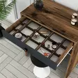 Sminkbord Hanah Home Lizbon Valnöt Antracit Spånskiva 70x40x84,7 cm - Toalettbord - 8684282088516 - 5