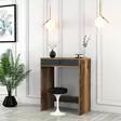 Sminkbord Hanah Home Lizbon Valnöt Antracit Spånskiva 70x40x84,7 cm - Toalettbord - 8684282088516 - 3