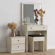 Sminkbord Hanah Home Nice Travertine Spånskiva 65x139x35 cm - Toalettbord - 8684282984856 - 3