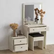 Sminkbord Hanah Home Nice Travertine Spånskiva 65x139x35 cm - Toalettbord - 8684282984856 - 4