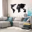 Väggdekor Metall Wallity World Map Silhouette XL Svart Metall 85x170 cm - Dekorationer, prydnadsföremål - 8681875167856 - 6