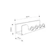 Klädhängare Hanah Home Liora Ek Metall 63x14x14 cm - Klädhängare - 8684282587286 - 6