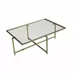 Soffbord Hanah Home Sun S410 Guld Härdat Glas 94x35x64 cm - Soffbord - 8683342949606 - 1