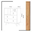 Byrå Hanah Home Fallow Ek Spånskiva 70x88,6x40 cm - Möbler - 8681875207446 - 4