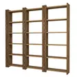 Bokhylla Hanah Home Walnut Valnöt Spånskiva 184,6x170x24,2 cm - Bokhyllor - 8681875183566 - 1