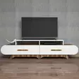 TV-bänk Hanah Home Flora Valnöt Vit Spånskiva 205x50x36,8 cm - TV-bänkar - 8681875184556 - 4