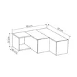 TV-bänk Hanah Home Compact Vit Ek Spånskiva 90x32x92 cm - TV-bänkar - 8681875402896 - 4