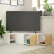 TV-bänk Hanah Home Compact Vit Ek Spånskiva 90x32x92 cm - TV-bänkar - 8681875402896 - 3