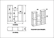 Hyllsystem Hanah Home Nevada Valnöt Spånskiva 89,6x93,2x21,9 cm - Vägghyllor - 8681875670806 - 3