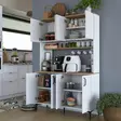 Förvaringsskåp Hanah Home JE176 Valnöt Spånskiva 120x184,2x40 cm - Skåp och byråer - 8684283498536 - 5