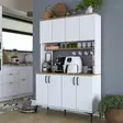 Förvaringsskåp Hanah Home JE176 Valnöt Spånskiva 120x184,2x40 cm - Skåp och byråer - 8684283498536 - 3