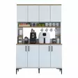 Förvaringsskåp Hanah Home JE176 Valnöt Spånskiva 120x184,2x40 cm - Skåp och byråer - 8684283498536 - 1