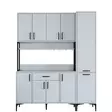 Förvaringsskåp Hanah Home JE134 Vit Spånskiva 160x198,6x40 cm - Skåp och byråer - 8684282481096 - 9