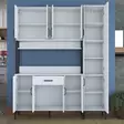 Förvaringsskåp Hanah Home JE134 Vit Spånskiva 160x198,6x40 cm - Skåp och byråer - 8684282481096 - 4