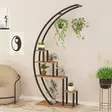 Bokhylla Hanah Home Garden Furu Spånskiva Metall 85x180x35 cm - Bokhyllor - 8682870763616 - 2