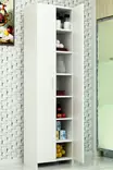 Förvaringsskåp Hanah Home Atlantis Vit Spånskiva 49x182x30 cm - Skåp och byråer - 8681181980606 - 3