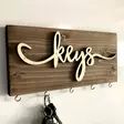 Nyckelhållare Trä Wallity Flerfärgad Trä 40x14 cm - Möbler - 8683342945806 - 3