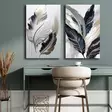 Canvastavla Wallity Flerfärgad Canvas 95x70 cm 2 Delar - Tavlor och ramar - 8684282625506 - 2