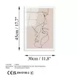 Glastavla Wallity Flerfärgad Glas 30x45 cm - Tavlor och ramar - 8684282242826 - 7