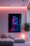 Glastavla Wallity Flerfärgad Glas 50x70 cm - Tavlor och ramar - 8684283659296 - 2