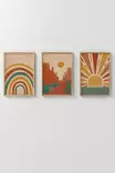 Inramad Tavla Wallity Flerfärgad MDF 33x48 cm 3 Delar - Tavlor och ramar - 8684283136636 - 3