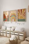 Inramad Tavla Wallity Flerfärgad MDF 33x48 cm 3 Delar - Tavlor och ramar - 8684283136636 - 1