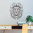 Väggdekor Metall Wallity Lion Flerfärgad Metall 40x50 cm 2 Delar - Dekorationer, prydnadsföremål - 8683743851676 - 2
