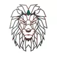 Väggdekor Metall Wallity Lion Flerfärgad Metall 40x50 cm 2 Delar - Dekorationer, prydnadsföremål - 8683743851676 - 1
