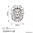 Väggdekor Metall Wallity Lion Flerfärgad Metall 40x50 cm 2 Delar - Dekorationer, prydnadsföremål - 8683743851676 - 7
