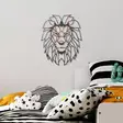 Väggdekor Metall Wallity Lion Flerfärgad Metall 40x50 cm 2 Delar - Dekorationer, prydnadsföremål - 8683743851676 - 3