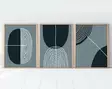 Inramad MDF-tavla Wallity Flerfärgad MDF 50x70 cm 3 Delar - Tavlor och ramar - 8684282340966 - 6