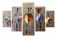 MDF-tavla Wallity Flerfärgad MDF 92x56 cm 5 Delar - Tavlor och ramar - 8681181753316 - 1