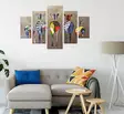 MDF-tavla Wallity Flerfärgad MDF 92x56 cm 5 Delar - Tavlor och ramar - 8681181753316 - 2