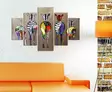 MDF-tavla Wallity Flerfärgad MDF 92x56 cm 5 Delar - Tavlor och ramar - 8681181753316 - 3