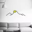 Väggdekor Metall Wallity Flerfärgad Metall Trä 100x29 cm - Dekorationer, prydnadsföremål - 8684282053576 - 4